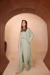 Abaya Takım Üçlü  Mint Yeşili