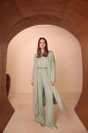 Abaya Takım Üçlü  Mint Yeşili