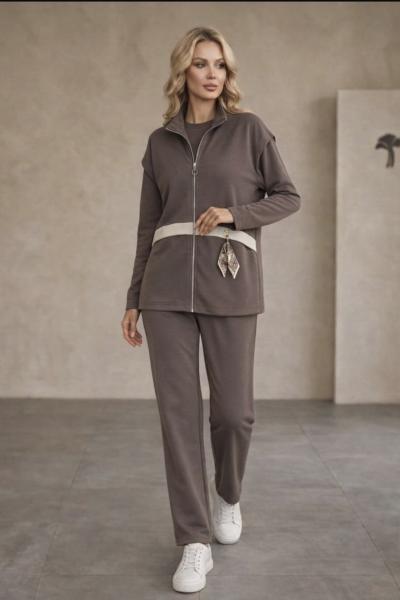 Aksesuar Üçlü Takım  Kahverengi