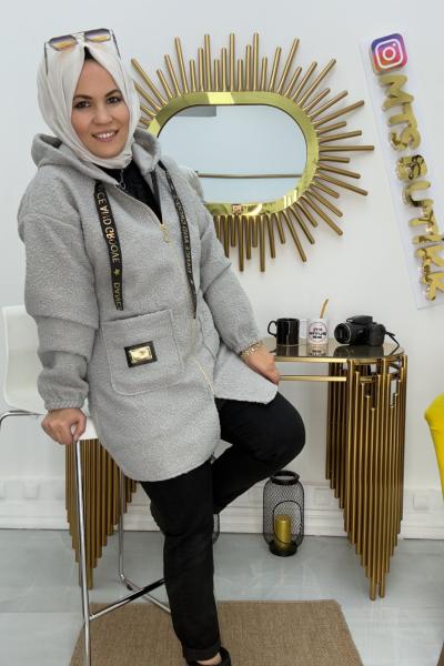 Armalı Buklet Kap  Gri