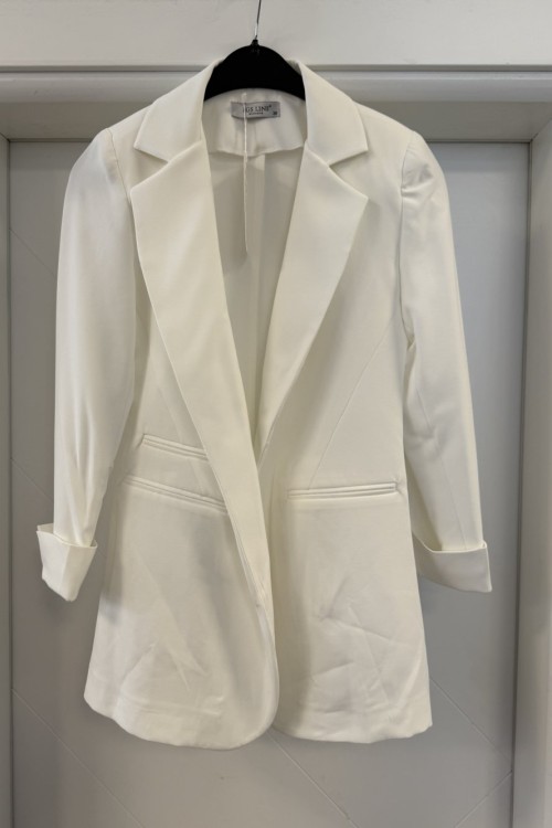 Astarsız Blazer  Ekru