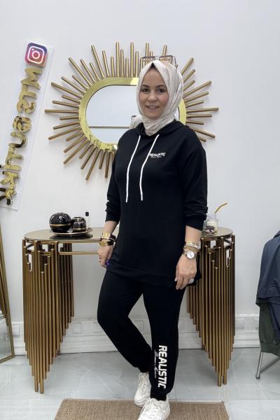 Bayram Takım Arkası Fermuarlı  Siyah