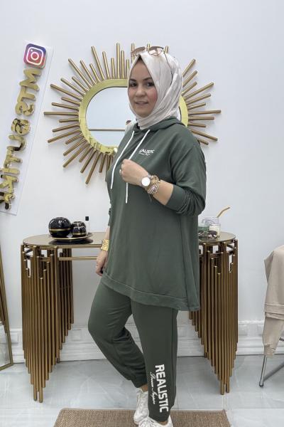 Bayram Takım Arkası Fermuarlı  Haki