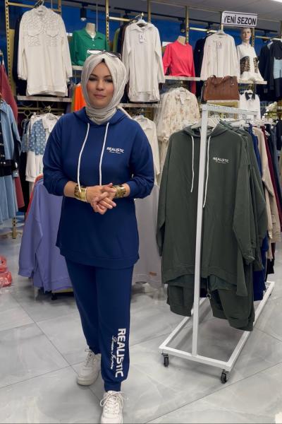 Bayram Takım Arkası Fermuarlı  Lacivert