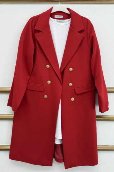 Blazer Ceket Ara Boy Kırmızı