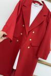 Blazer Ceket Ara Boy Kırmızı