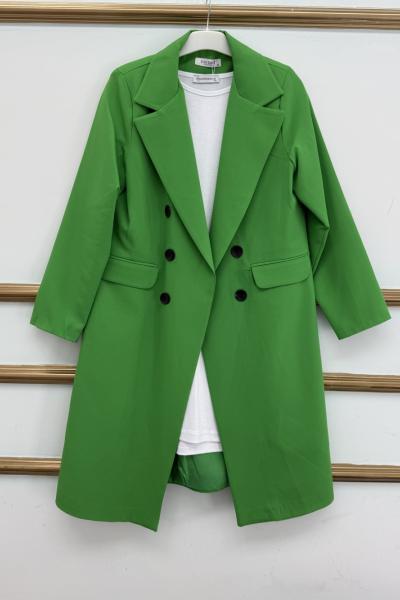 Blazer Ceket Ara Boy Yeşil