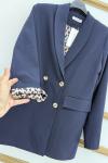 Blazer Ceket Kısa  Lacivert