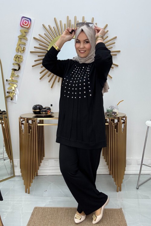 Boncuk Takım  Siyah