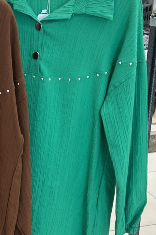 Bürümcük Tunik  Yeşil