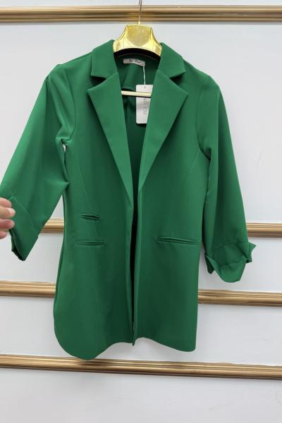 Büyük Beden Blazer  Zümrüt