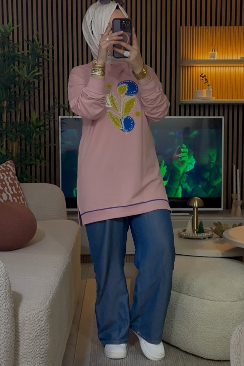 Çek Çek Tunik  Pudra