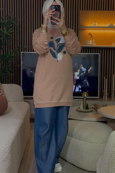 Çek Çek Tunik  Vizon