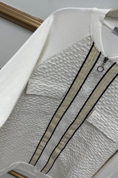 Çift Şerit Kap  Beyaz