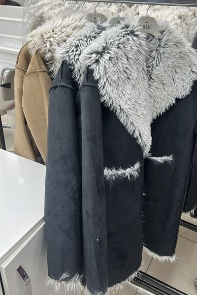 Çift Taraflı Mont  Siyah