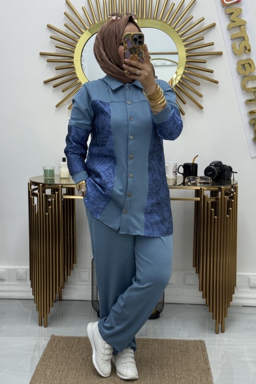 Çift Tarafı Varaklı Takım Mavi