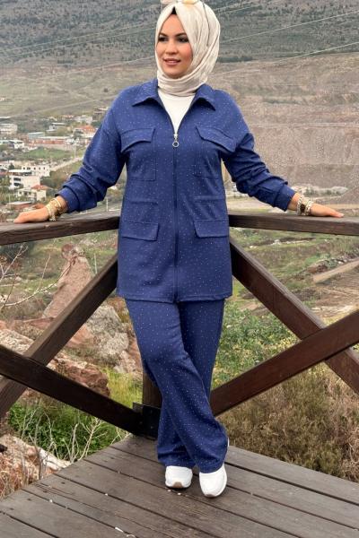 Çok Taşlı Takım  Mavi