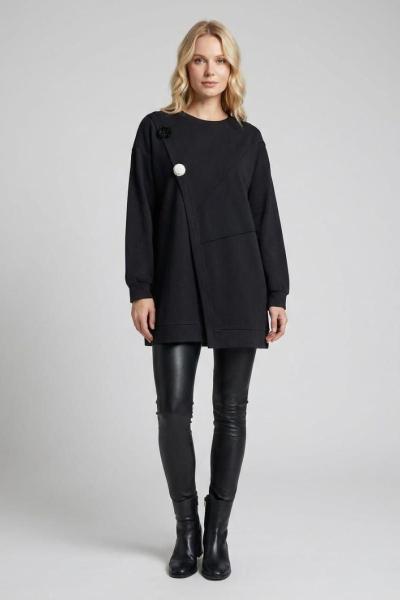 Cupra Kumaş Tunik  Siyah