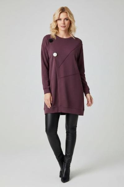 Cupra Kumaş Tunik  Bordo