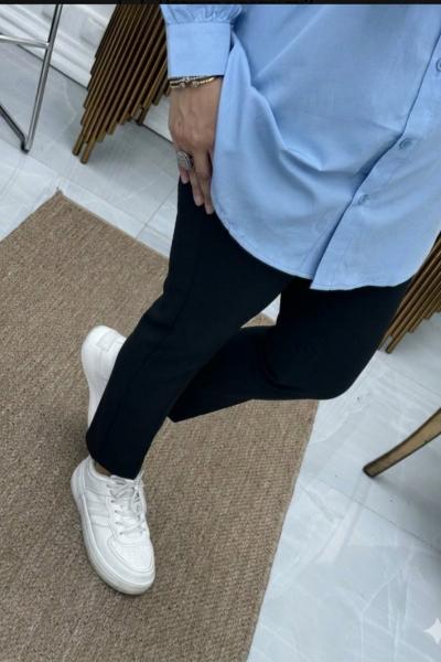 Dabıl Krep Kalem Pantolon  Siyah