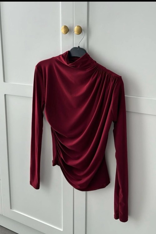 Drape Bluz  Bordo
