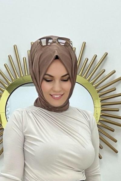 Drape Bluz  Taş Rengi