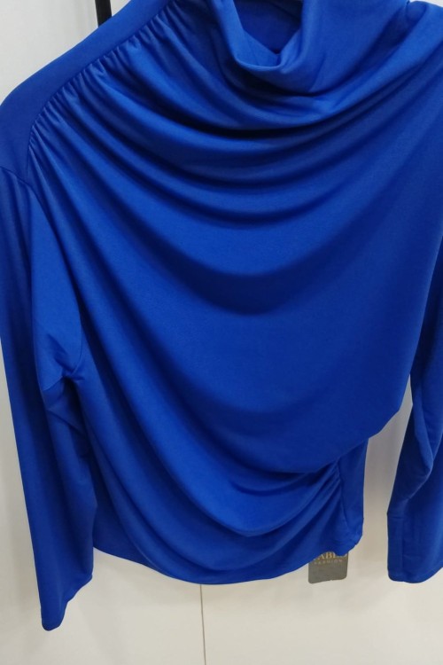 Drape Bluz  Saks Mavisi