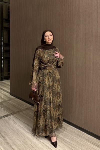 Ecrin Elbise  Yeşil