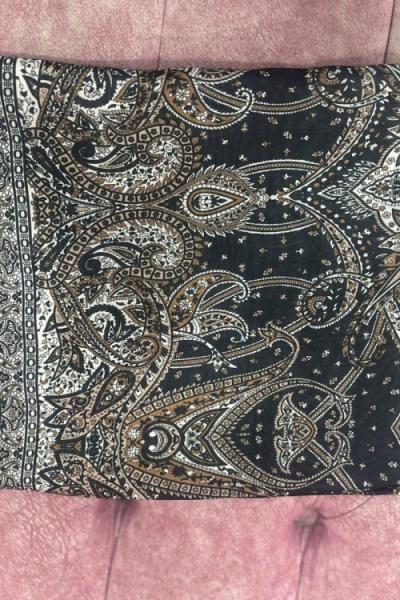 Etnik Desenli Şal Vizon