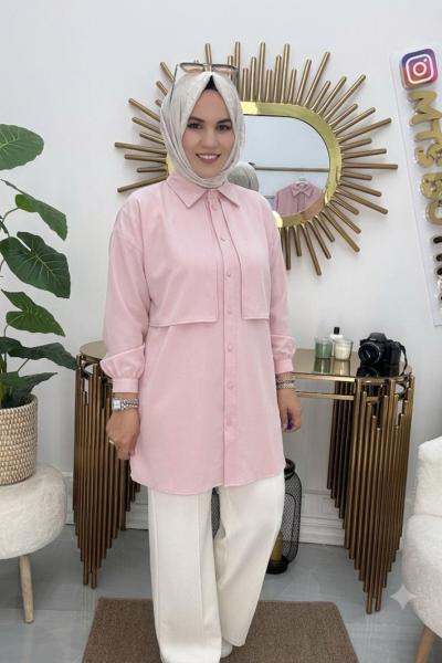 Eylül Gömlek  Pembe