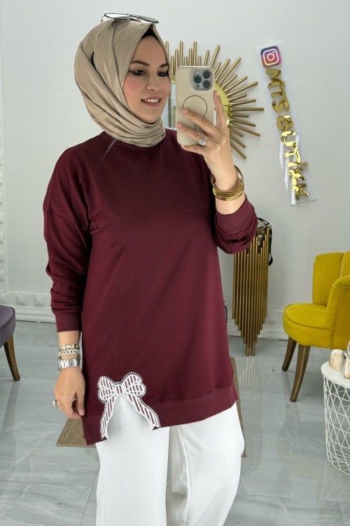 Fiyonk Tunik  Bordo