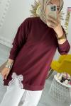 Fiyonk Tunik  Bordo
