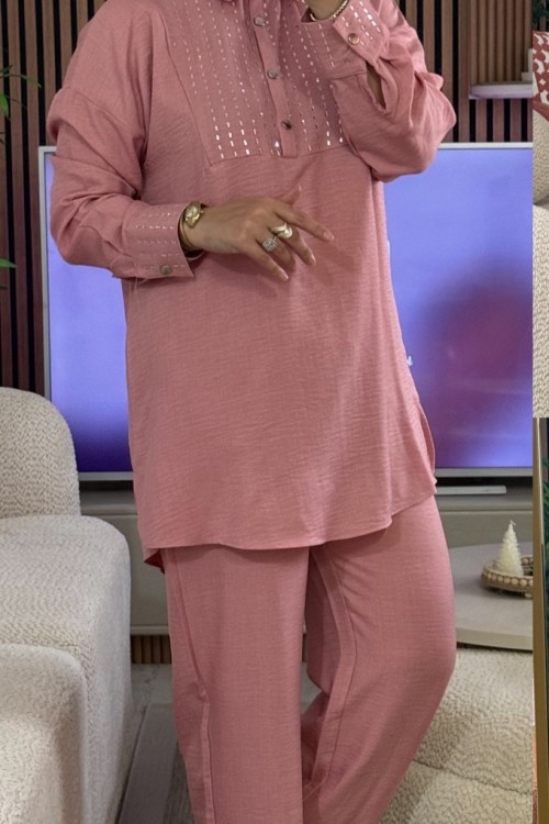 Fulya Taşlı Takım  Pudra