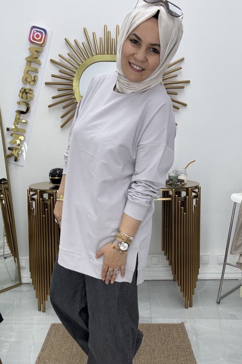 Giy Çık Tunik  Gri