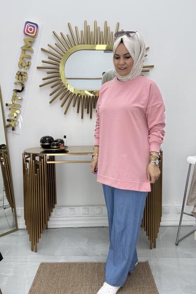 Giy Çık Tunik  Pudra