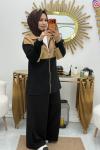 GOLD FERMUARLI KAP TAKIM  Siyah