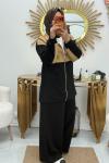 GOLD FERMUARLI KAP TAKIM  Siyah