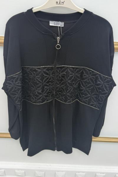 Gövdesi Güpürlü Kap Siyah