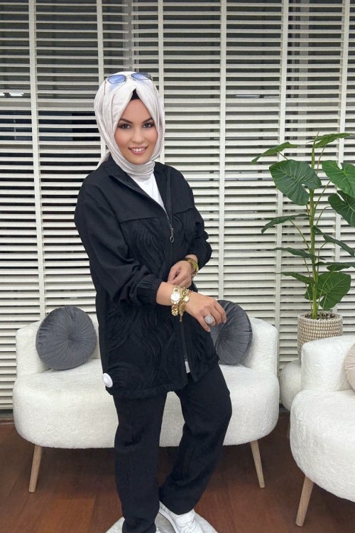 Güpür Takım  Siyah