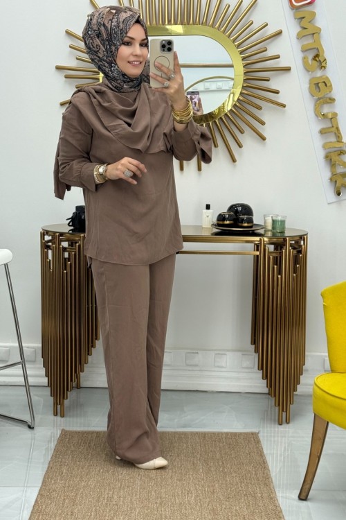 Hawai Şal Yaka Takım  Camel