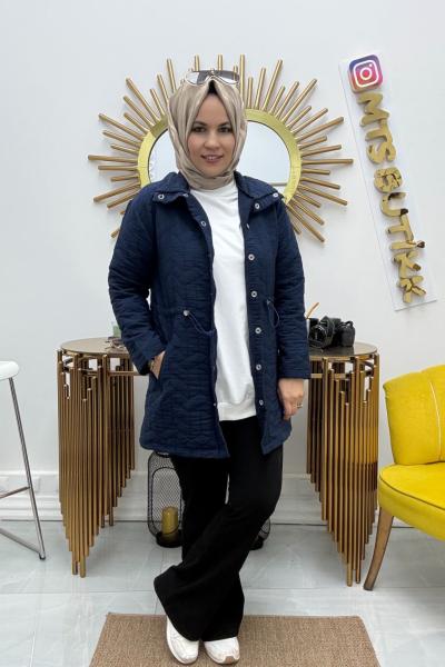 Kapitone Kap  Lacivert