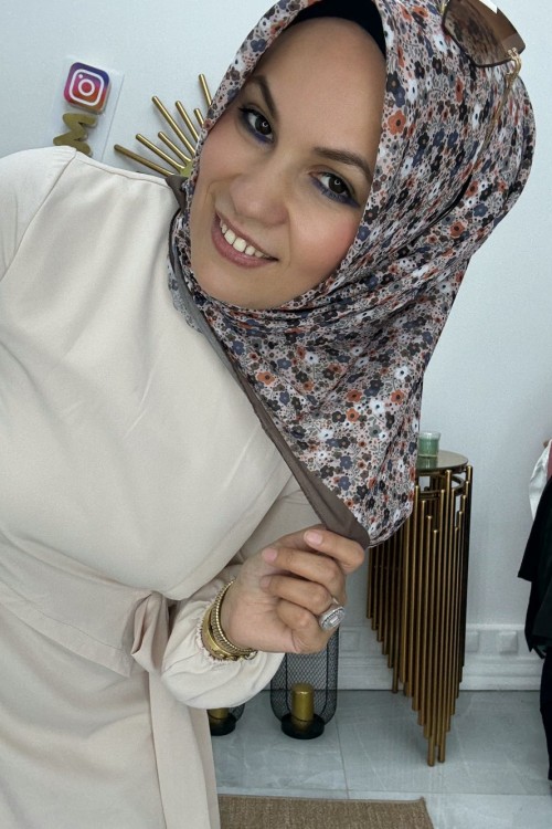 Kare Eşarp  Kahverengi