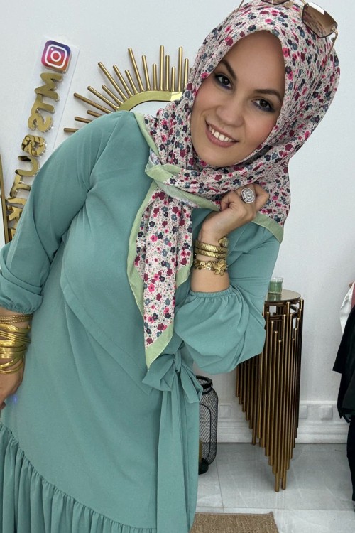 Kare Eşarp  Mint Yeşili