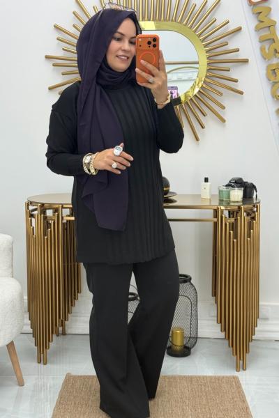 Kazak Merserize  Siyah