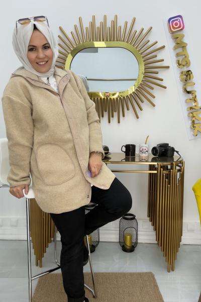 Keçe Mont Astarsız  Camel