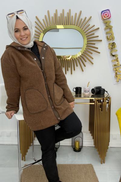 Keçe Mont Astarsız  Kahverengi