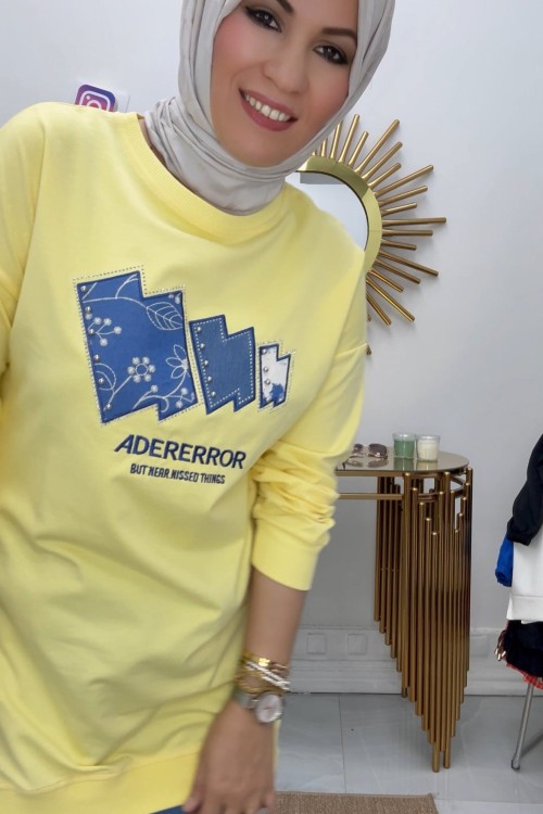 Kot Garnili Tunik Sarı