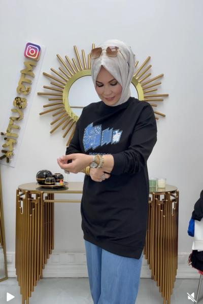 Kot Garnili Tunik Siyah