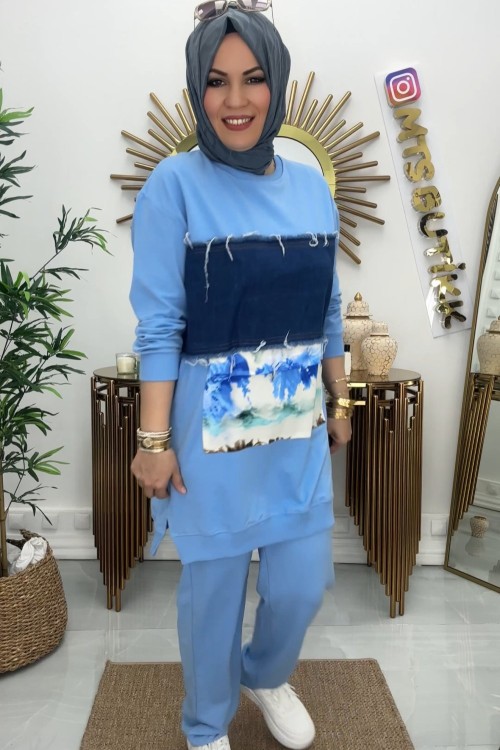 Kot Garnili Takım  Mavi