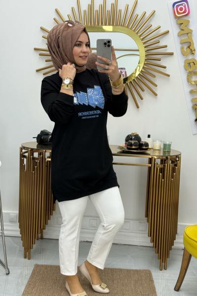 Kot Garnili Tunik  Siyah